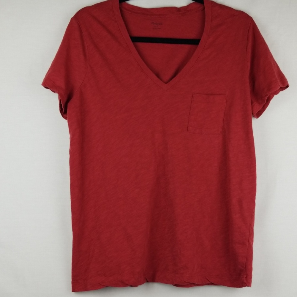 Madewell Whisper Cotton V Neck Pocket Tee